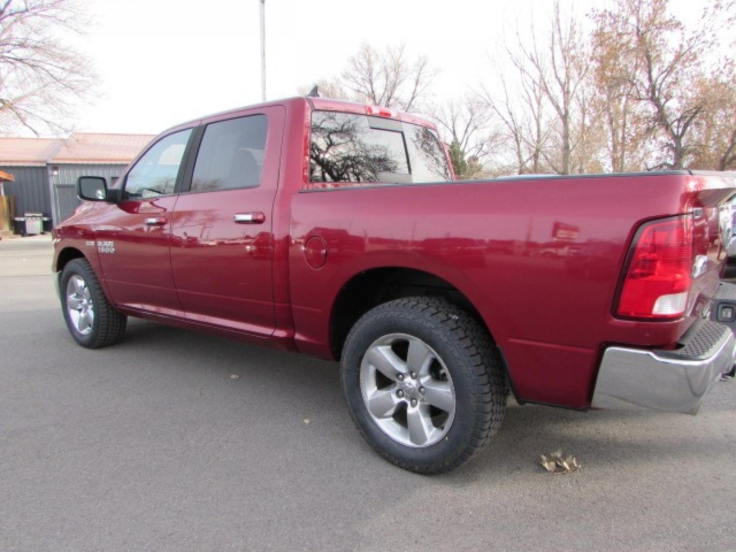 2015 Red /Gray RAM 1500 (1C6RR7LT7FS) with an 5.7 Hemi V8 engine engine, 8 speed automatic transmission, located at 4562 State Avenue, Billings, MT, 59101, (406) 896-9833, 45.769516, -108.526772 - 2015 RAM 1500 SLT Crew Cab SWB 4WD - Bighorn Edition! 5.7L V8 OHV 16V Hemi Engine - 8 speed automatic transmission - 4WD - 115,339 miles - Inspected and serviced - copy of inspection and all work performed as well as complete vehicle history report provided SLT Bighorn package - Luxury group - - Photo#1